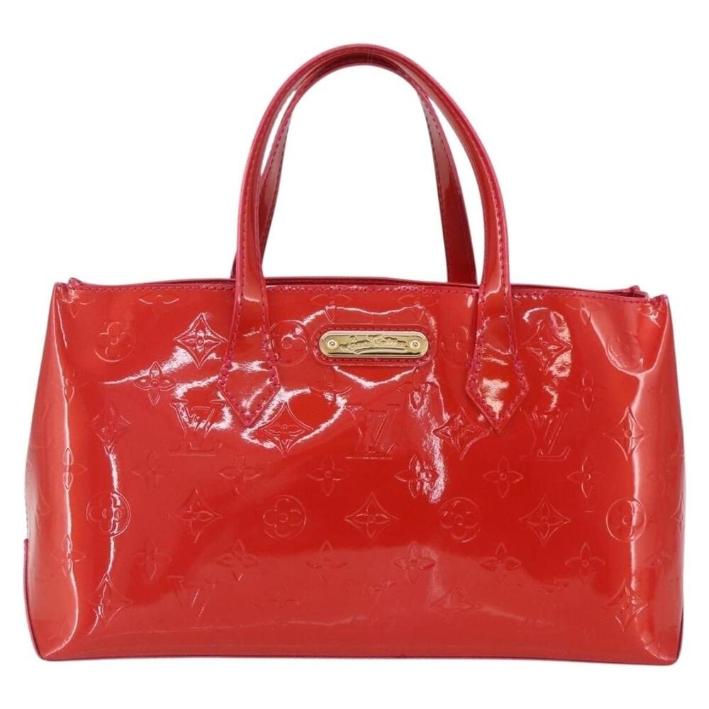 Louis Vuitton Monogram Vernis Wilshire Boulevard Bag Rose Pop Pink